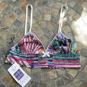 Hanky Panky Multicolored Triangle Lace Bralette